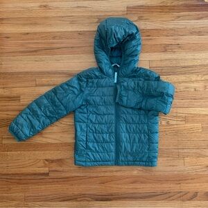 Primary Dark Green Puffer Jacket